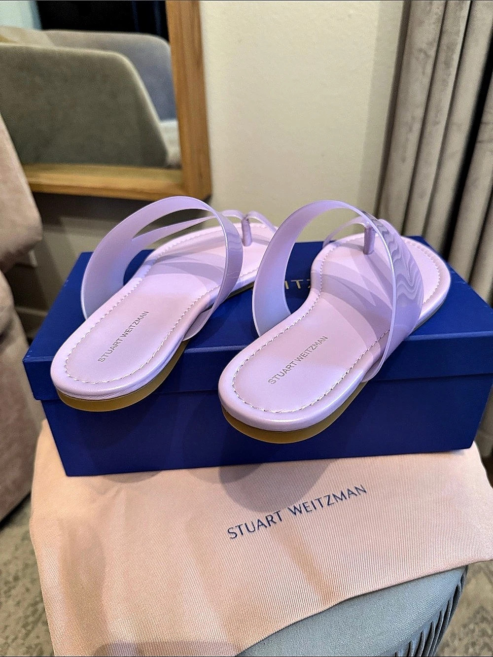 NEW - Stuart Weitzman - Size 9 - Purple Strappy Sandals